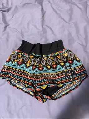 Cheer Athletics YXL Multicolor Aztec Print Elastic Waist Shorts